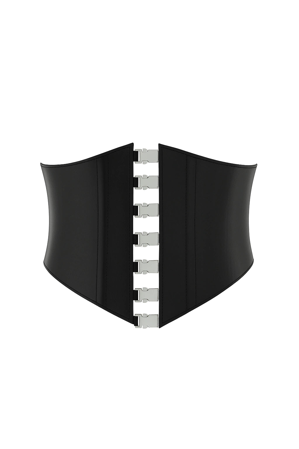 Cinto corset 100% couro - Preto Liso