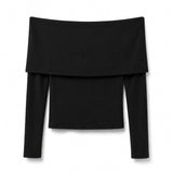 Blusa ombro a ombro - Preto