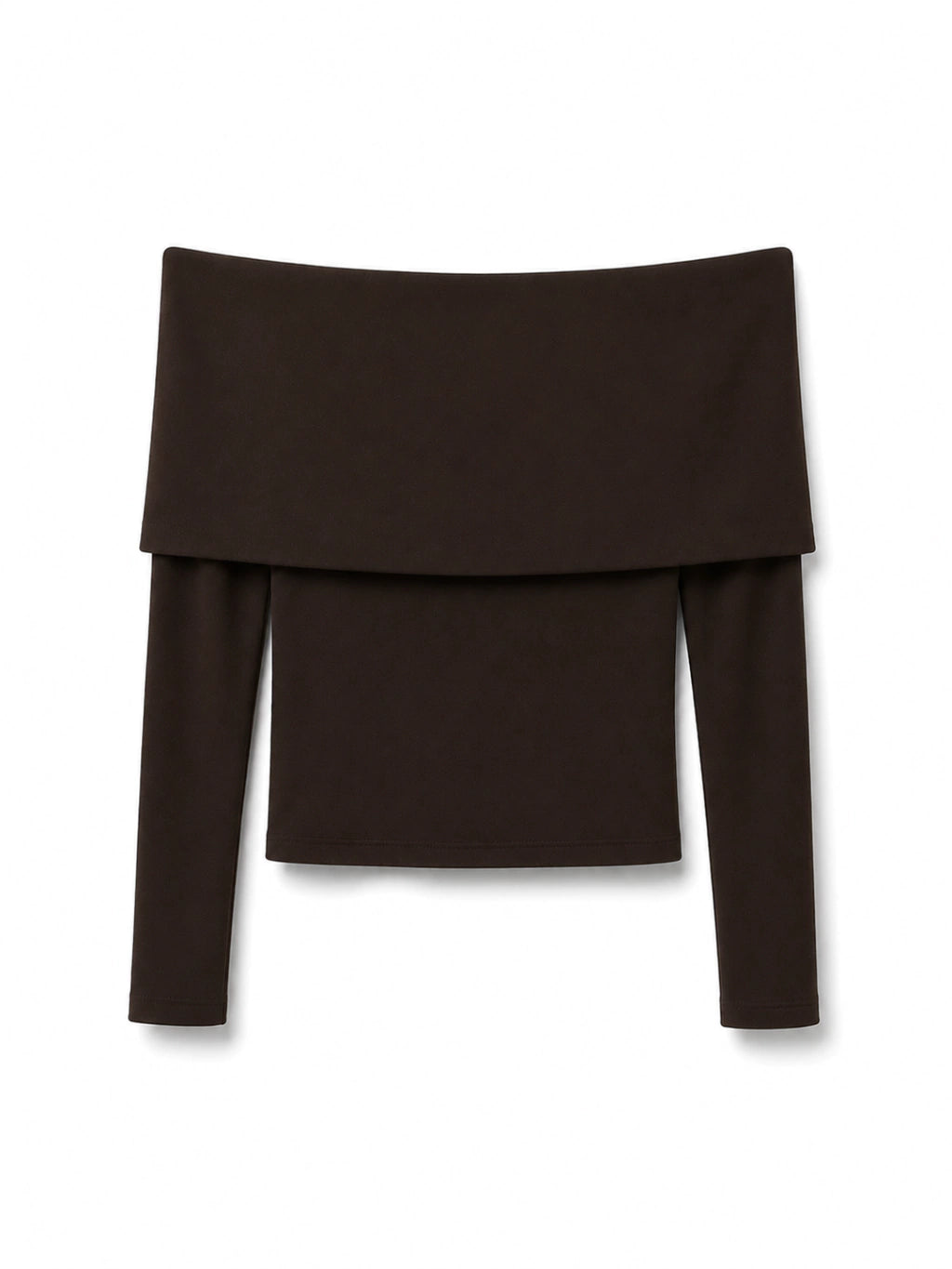 Blusa ombro a ombro - Marrom