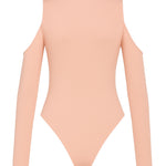 Body com recorte e gola alta - Nude Rosado