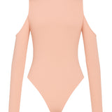Body com recorte e gola alta - Nude Rosado