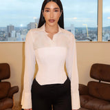 Corset tomara que caia - Branco