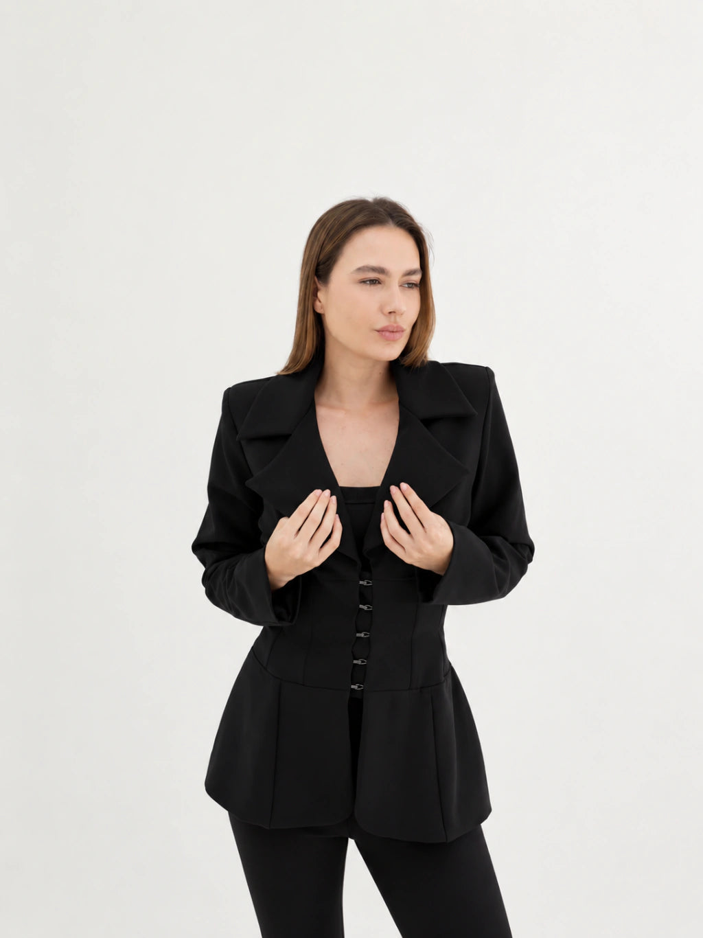 Blazer Acinturado - Preto