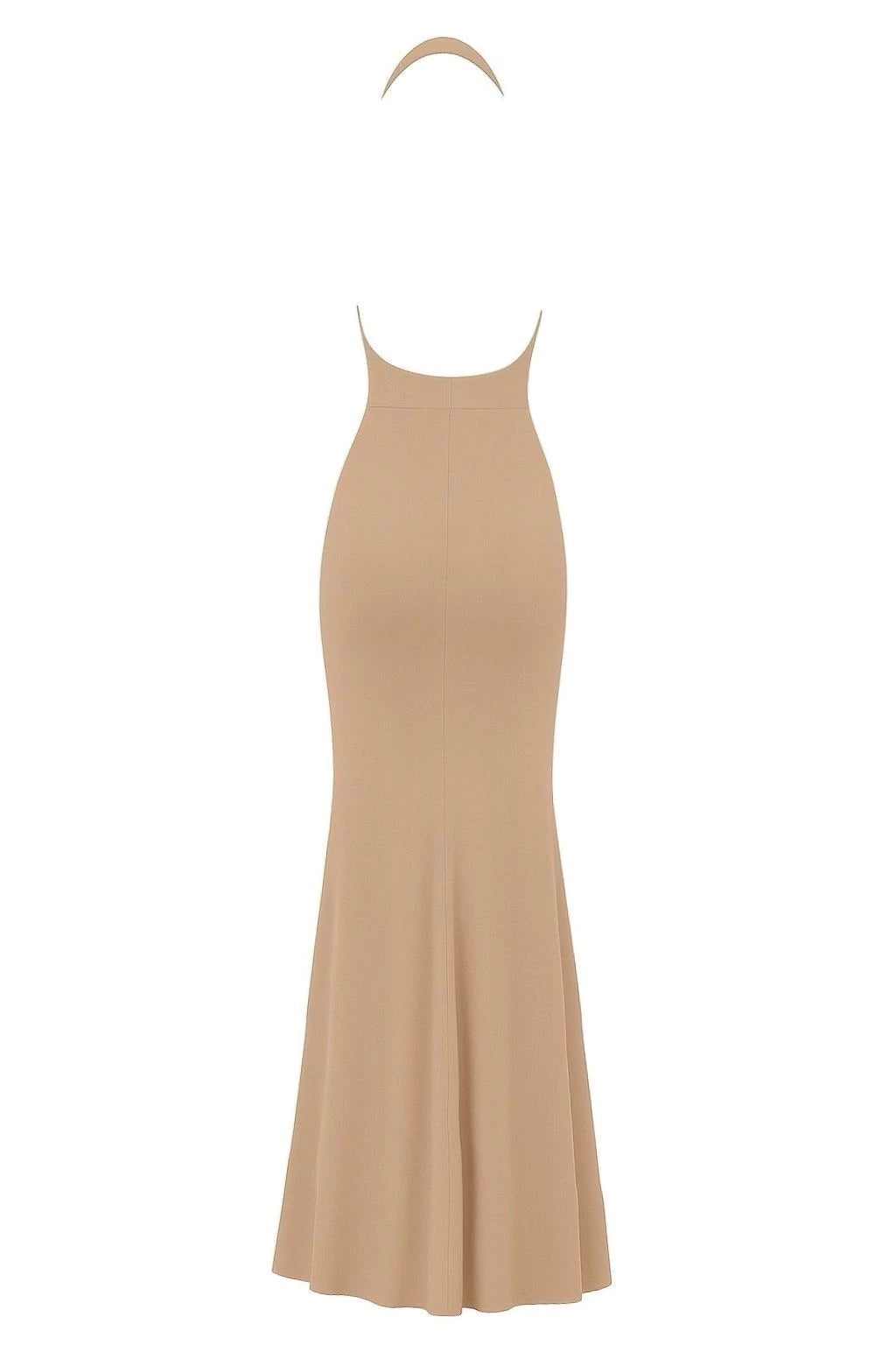 Vestido frente única - Nude Escuro