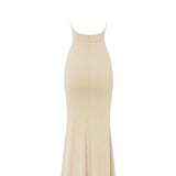 Vestido frente única - Nude Claro