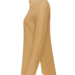 Camisa Tricoline Alongada - Bege