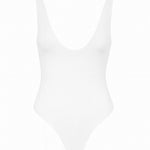 Body duplo decotado - Branco