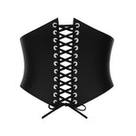 Cinto corset 100% couro - Preto Liso