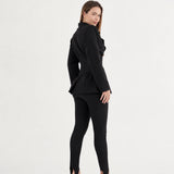 Blazer Acinturado - Preto