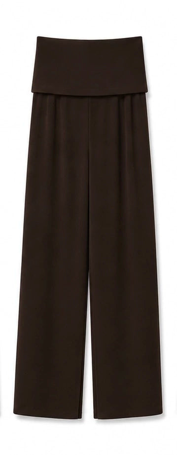 Calça com saia sobreposta - Marrom