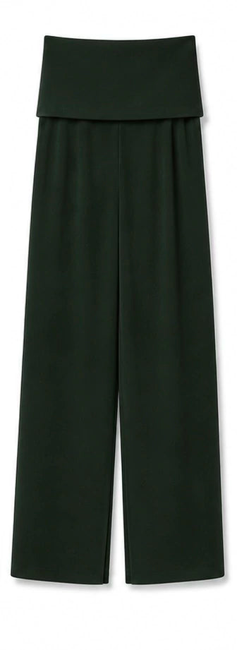 Calça com saia sobreposta - Verde