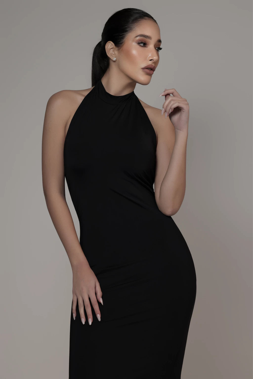 Vestido frente única - Preto