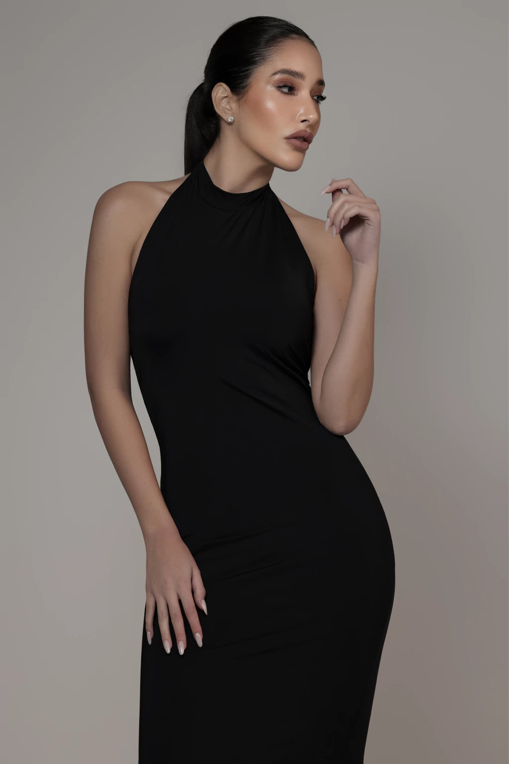 Vestido frente única - Preto