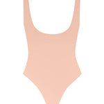 Body duplo decotado - Nude Rosado