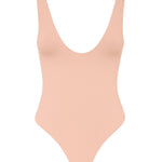 Body duplo decotado - Nude Rosado