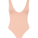Body duplo decotado - Nude Rosado