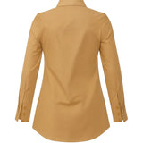 Camisa Tricoline Alongada - Bege