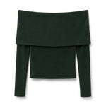 Blusa ombro a ombro - Verde