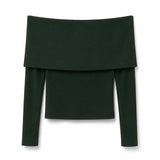 Blusa ombro a ombro - Verde