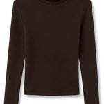 Blusa gola alta - Marrom