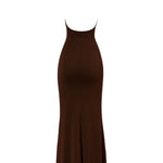 Vestido frente única - Marrom