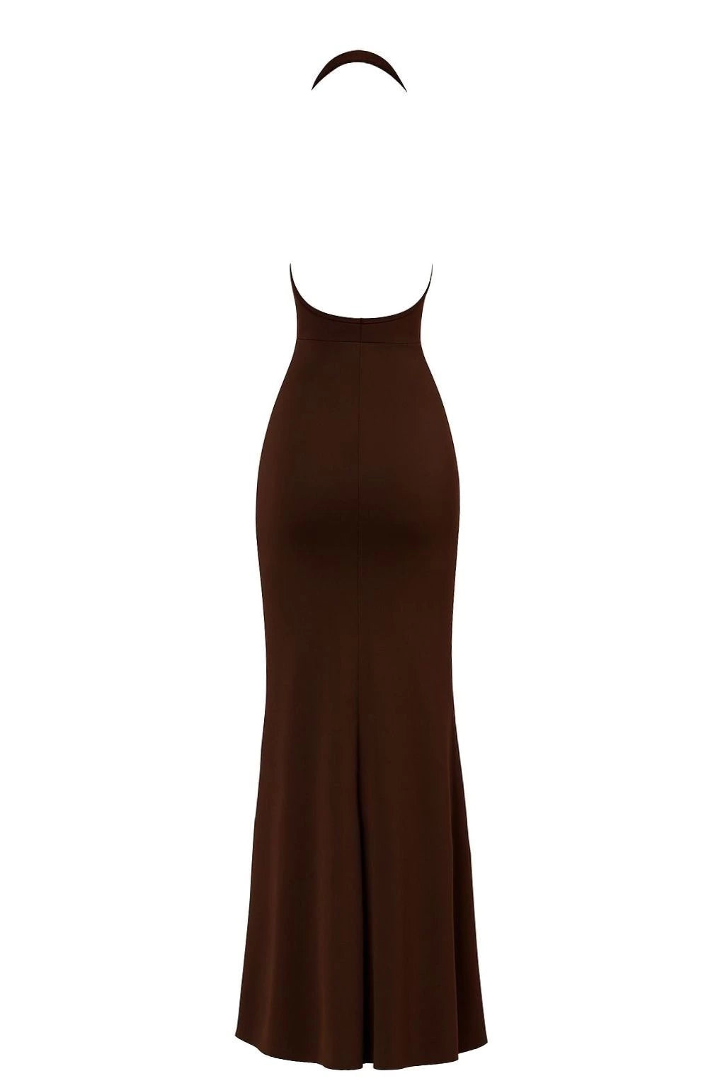 Vestido frente única - Marrom
