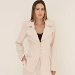 Blazer Acinturado - Nude Rosado