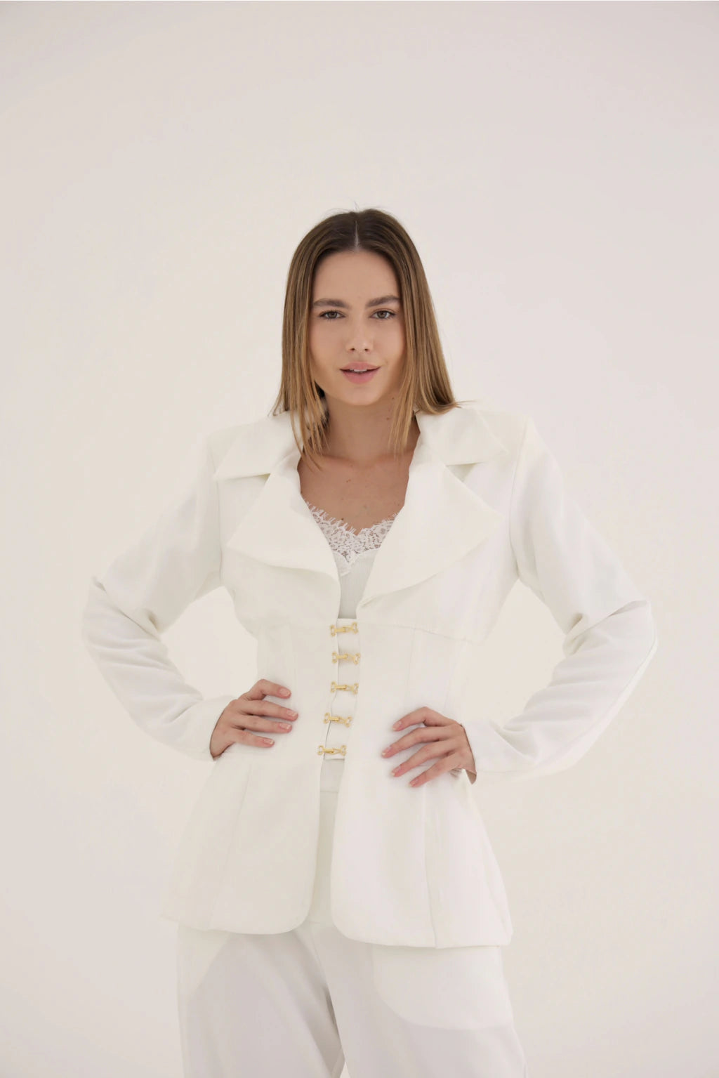 Blazer Acinturado - Off White