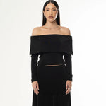 Blusa ombro a ombro - Preto