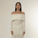 Blusa ombro a ombro - Off White