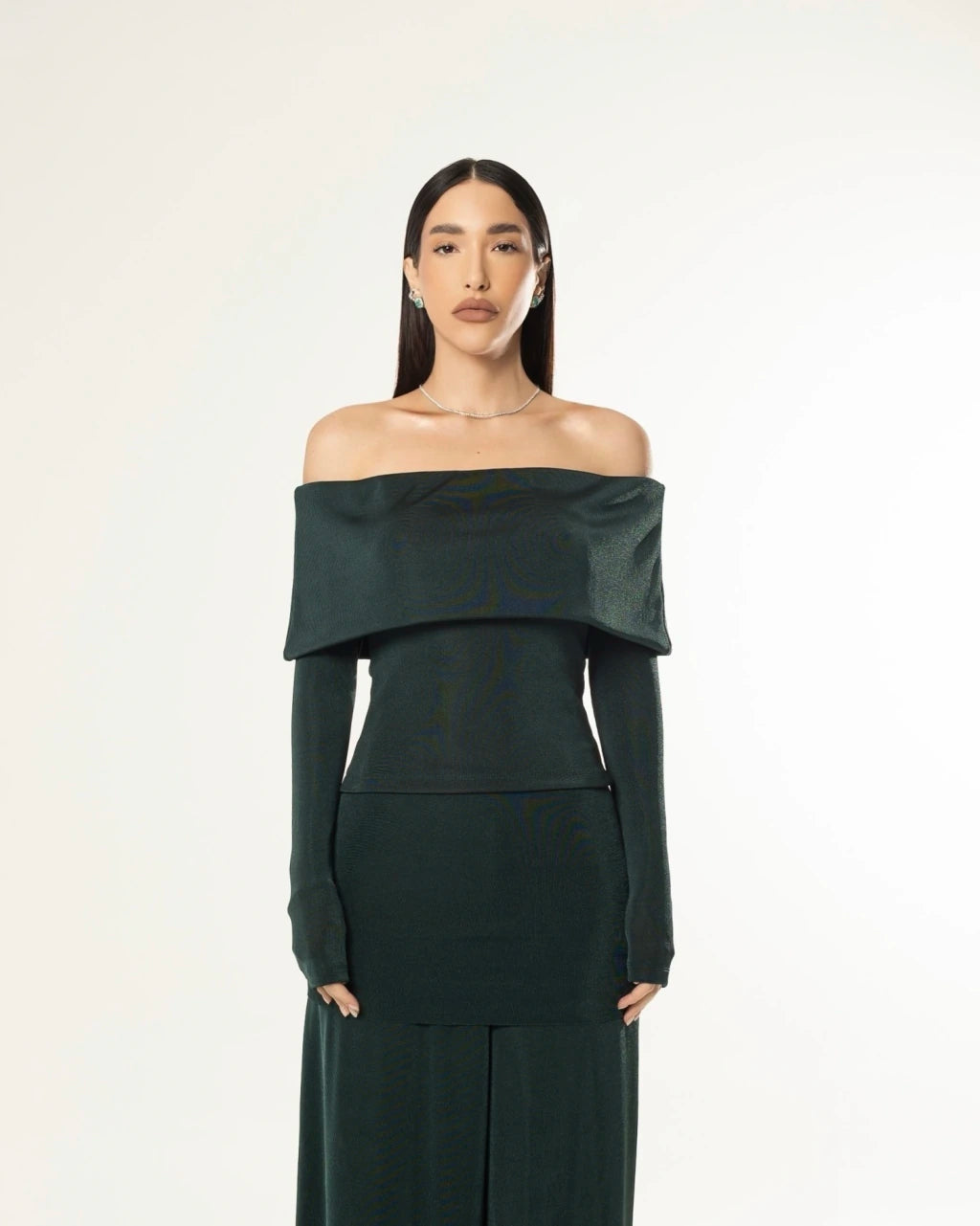 Blusa ombro a ombro - Verde