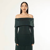 Blusa ombro a ombro - Verde