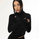 Blusa gola alta - Preto