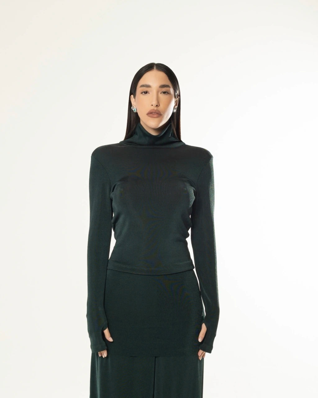 Blusa gola alta - Verde