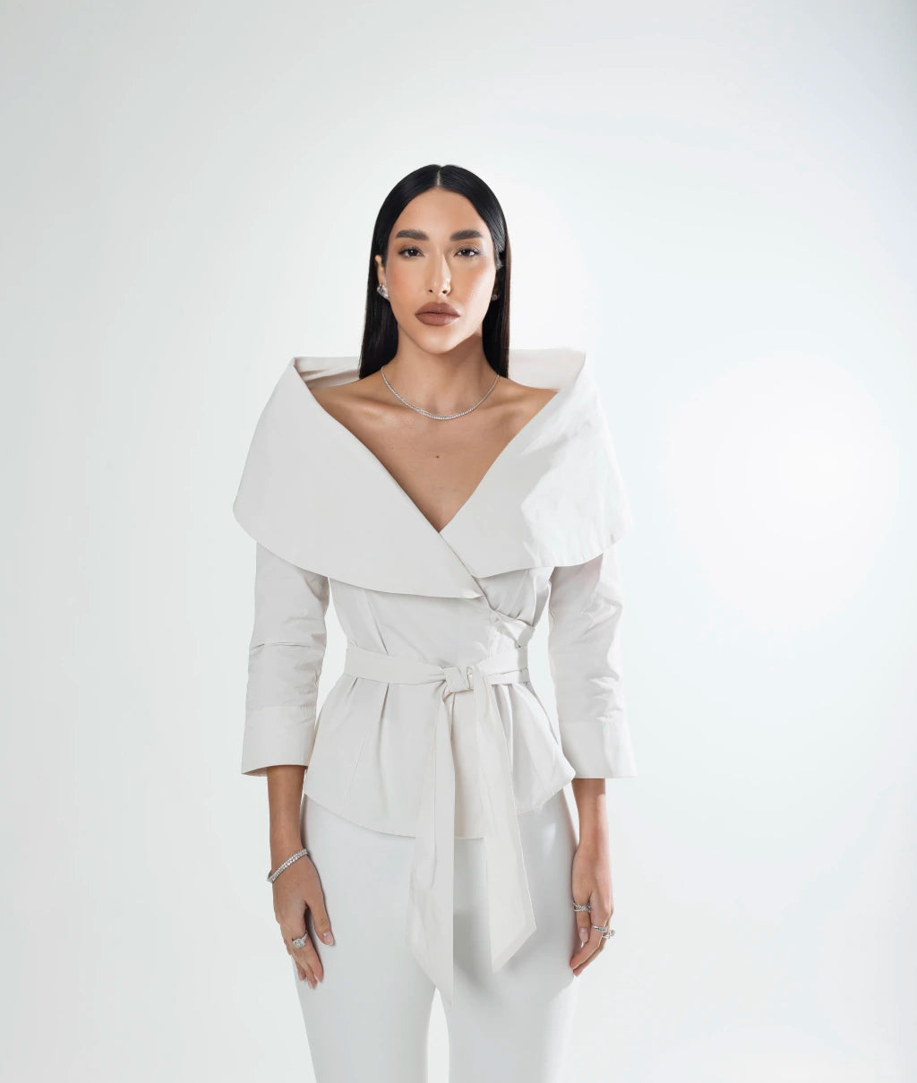 Camisa ombro a ombro - Off White