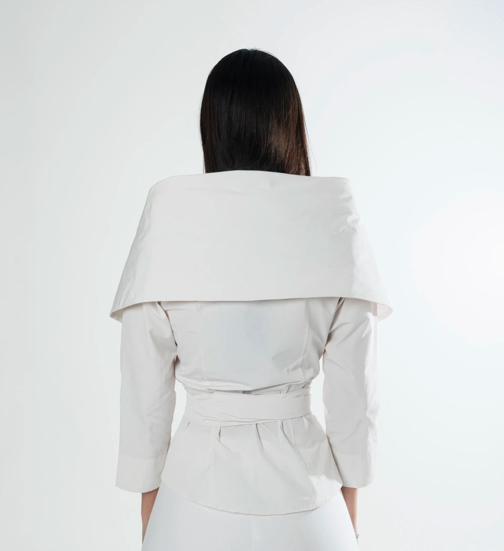 Camisa ombro a ombro - Off White