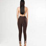Calça Skinny Pezinho - Marrom