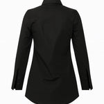 Camisa Tricoline Alongada - Preta