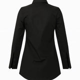 Camisa Tricoline Alongada - Preta