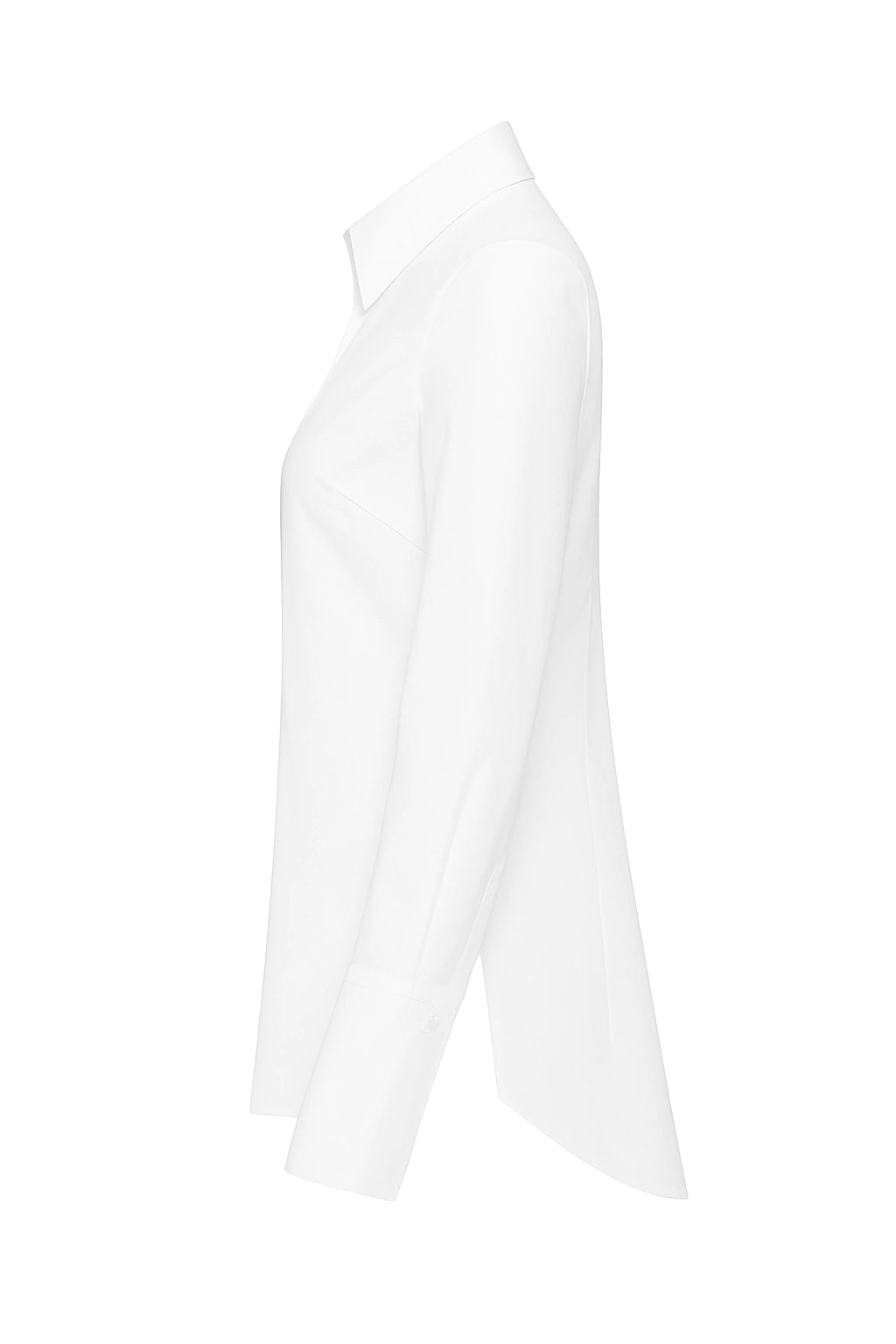 Camisa Tricoline Alongada - Branca