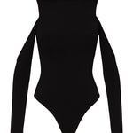 Body com recorte e gola alta - Preto