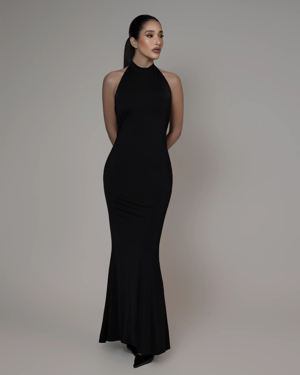 Vestido frente única - Preto