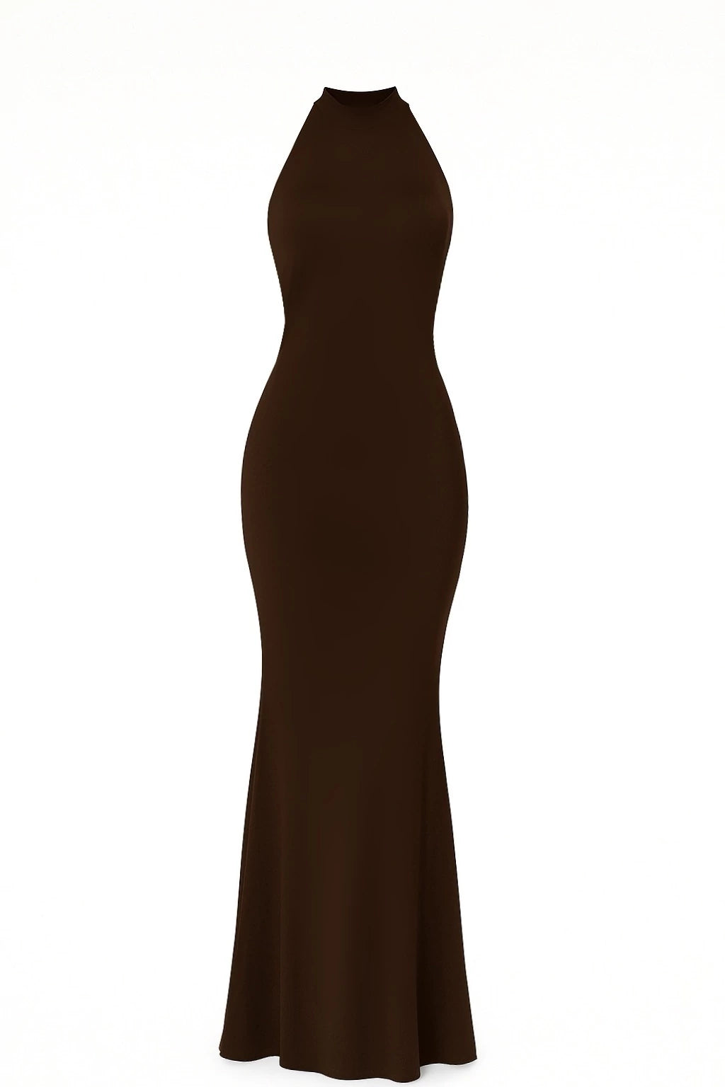 Vestido frente única - Marrom
