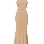 Vestido frente única - Nude Escuro