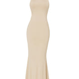Vestido frente única - Nude Claro