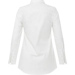 Camisa Tricoline Alongada - Branca