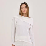 Blusa de costas abertas - Off white