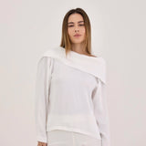 Blusa de costas abertas - Off white