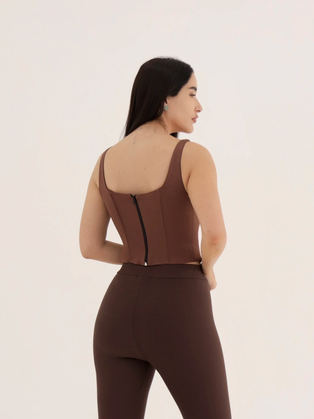 Corset estruturado - Marrom