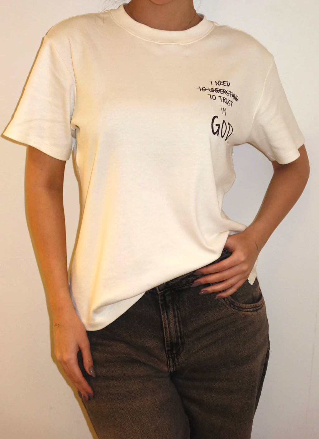 Camiseta God - Off White